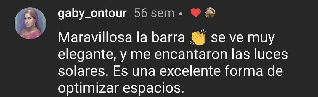 Testimonio de cliente en Instagram